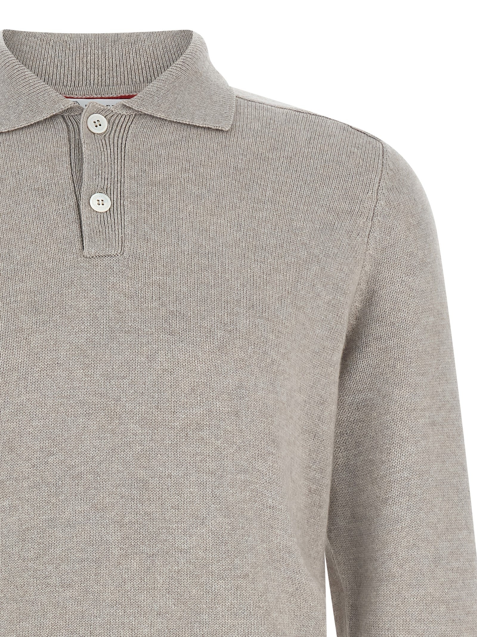 BRUNELLO CUCINELLI - BRUNELLO CUCINELLI - Cashmere polo shirt - Men’s Tops