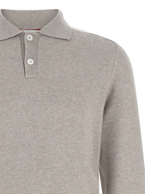 BRUNELLO CUCINELLI - BRUNELLO CUCINELLI - Cashmere polo shirt - Men’s Tops