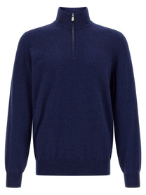 BRUNELLO CUCINELLI - BRUNELLO CUCINELLI - Half-zip sweater - Men’s Knitwear