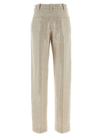 BRUNELLO CUCINELLI - BRUNELLO CUCINELLI - Herringbone pants - Women’s Pants