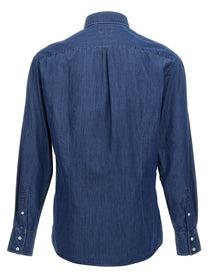 BRUNELLO CUCINELLI - BRUNELLO CUCINELLI - Chambray shirt - Men’s Tops