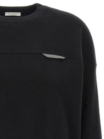 BRUNELLO CUCINELLI - BRUNELLO CUCINELLI - Monile crop sweater - Women’s Knitwear