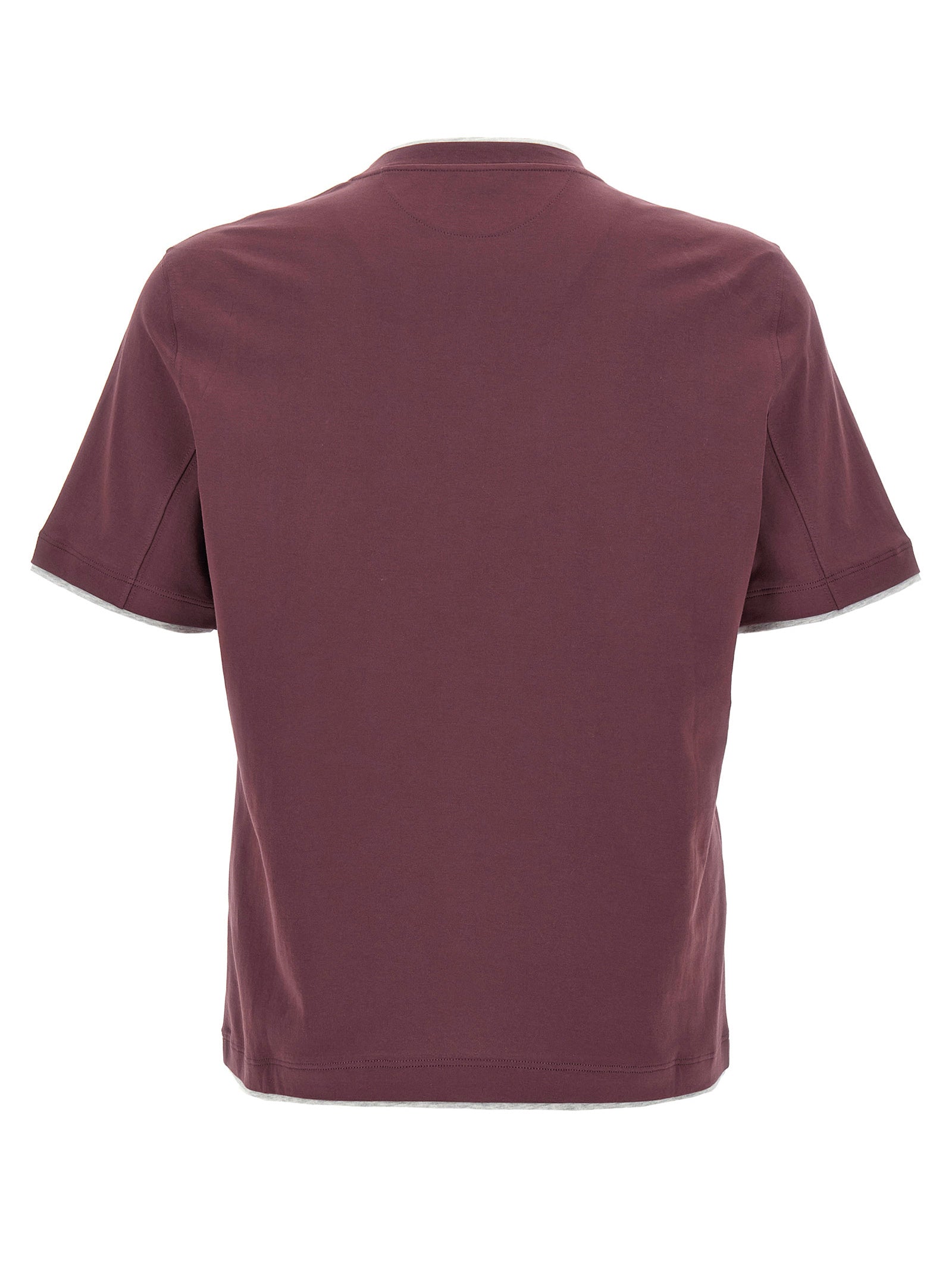 BRUNELLO CUCINELLI - BRUNELLO CUCINELLI - Double layer t-shirt - Men’s Tops