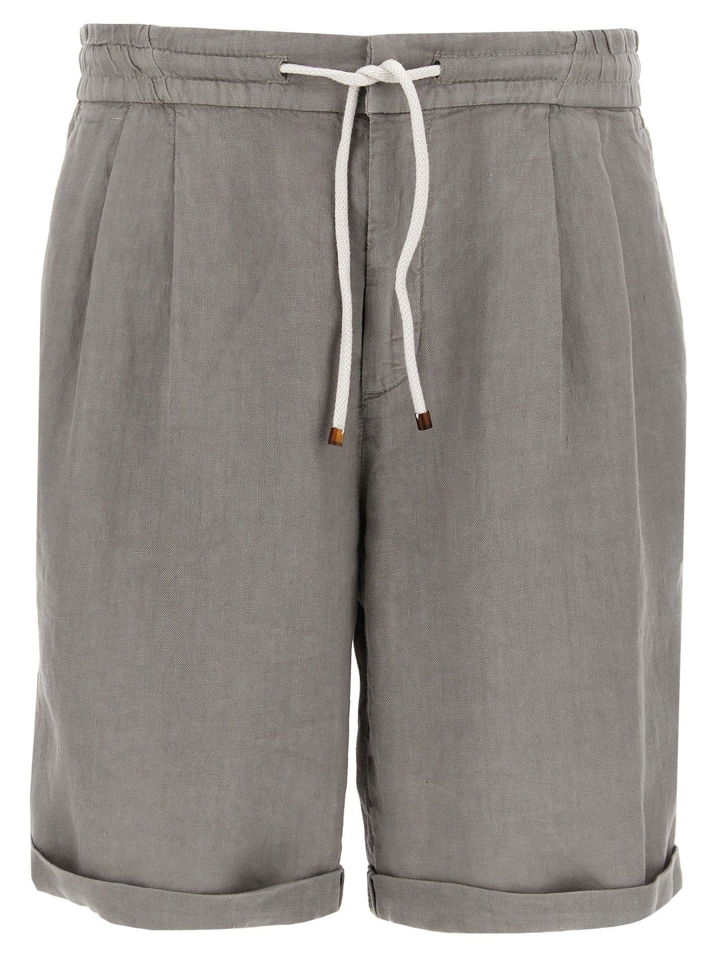BRUNELLO CUCINELLI - BRUNELLO CUCINELLI - Linen bermuda shorts - Men’s Clothing