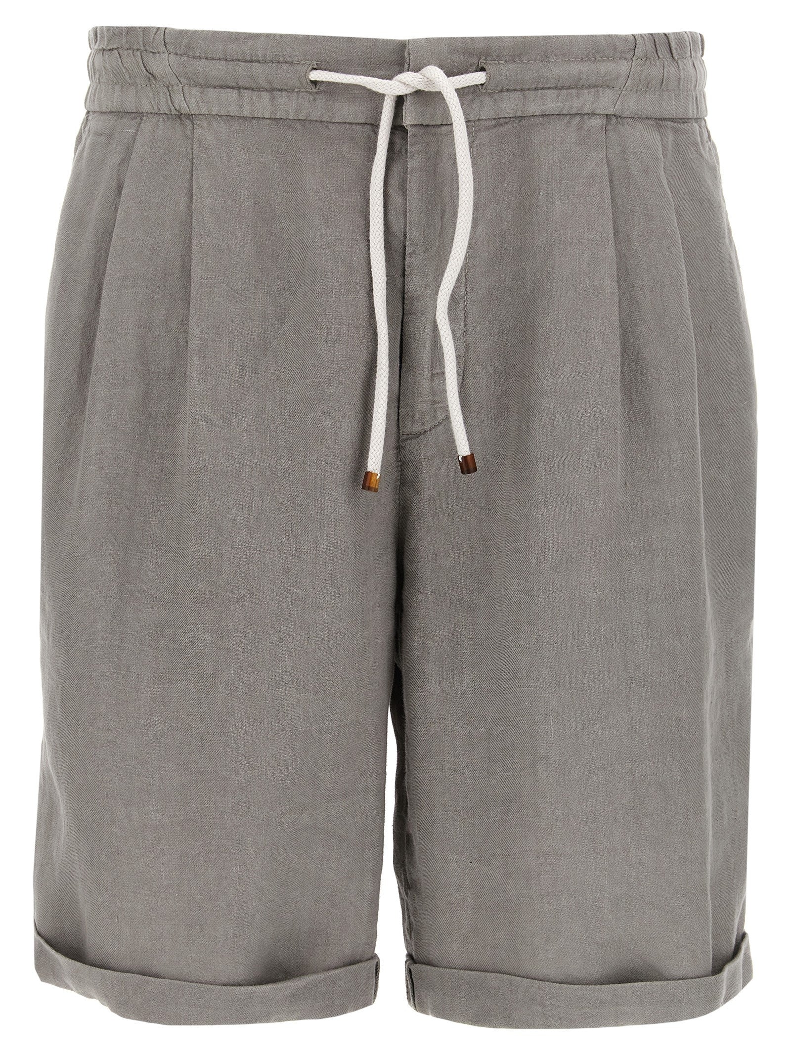 BRUNELLO CUCINELLI - BRUNELLO CUCINELLI - Linen bermuda shorts - Men’s Clothing