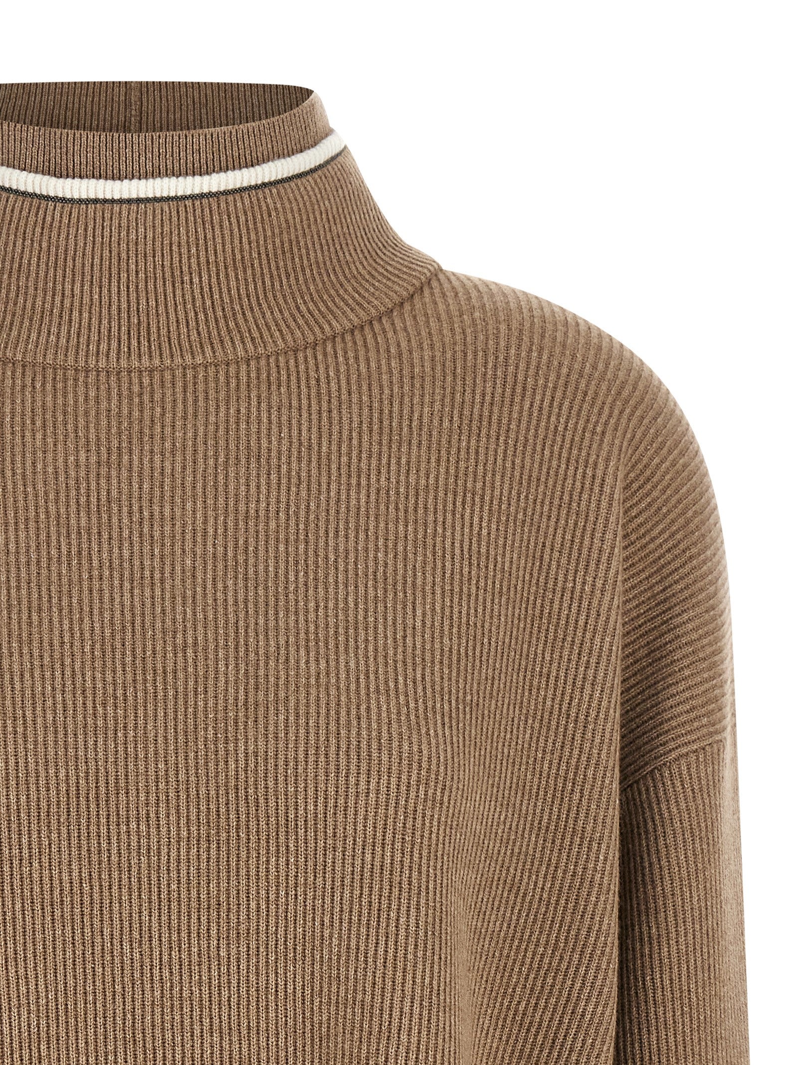 BRUNELLO CUCINELLI - BRUNELLO CUCINELLI - Double layer sweater - Women’s Knitwear