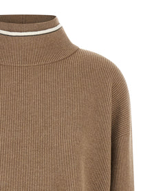 BRUNELLO CUCINELLI - BRUNELLO CUCINELLI - Double layer sweater - Women’s Knitwear