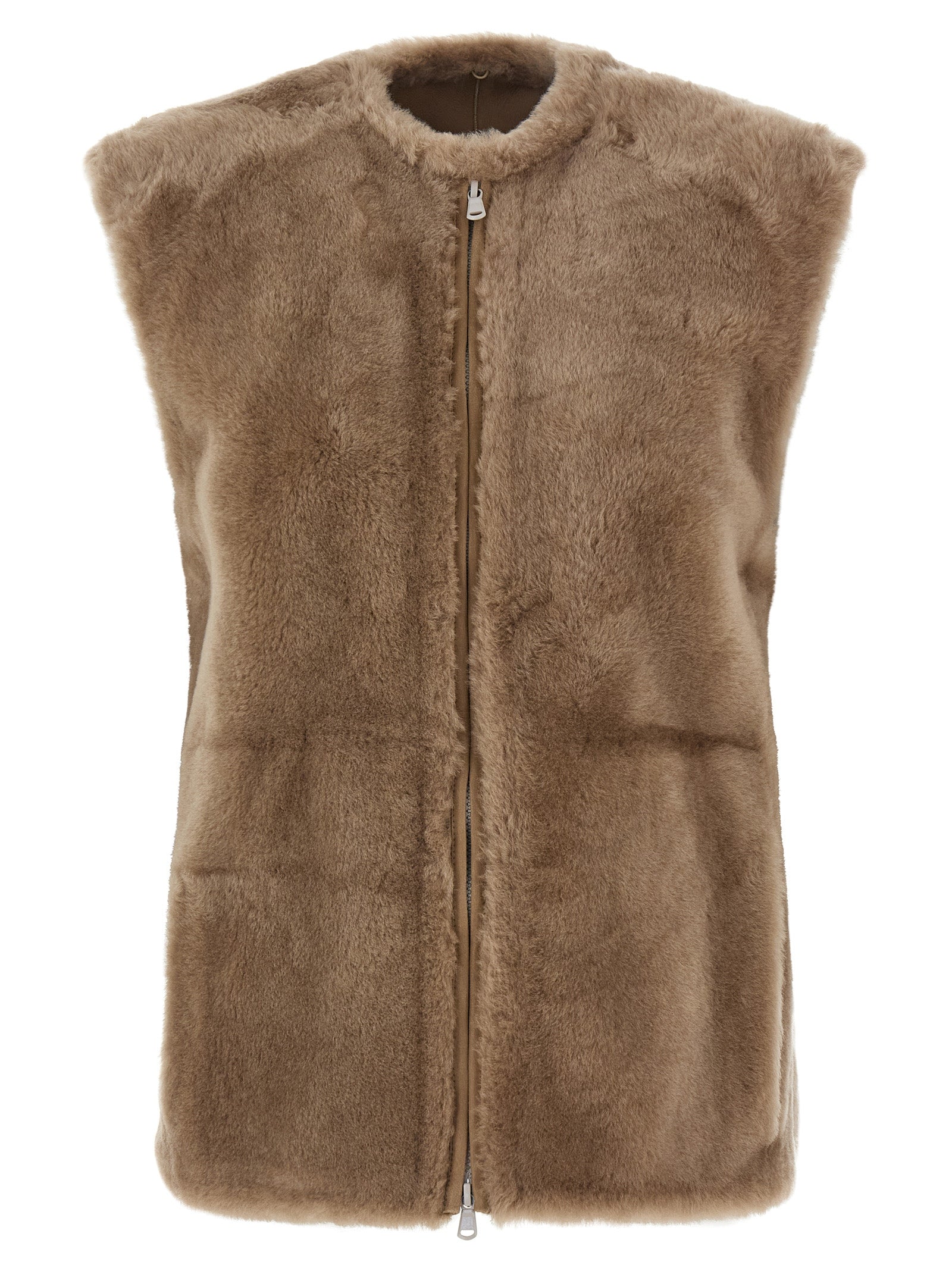 BRUNELLO CUCINELLI - BRUNELLO CUCINELLI - Sheepskin insert jacket - Women’s Outerwear