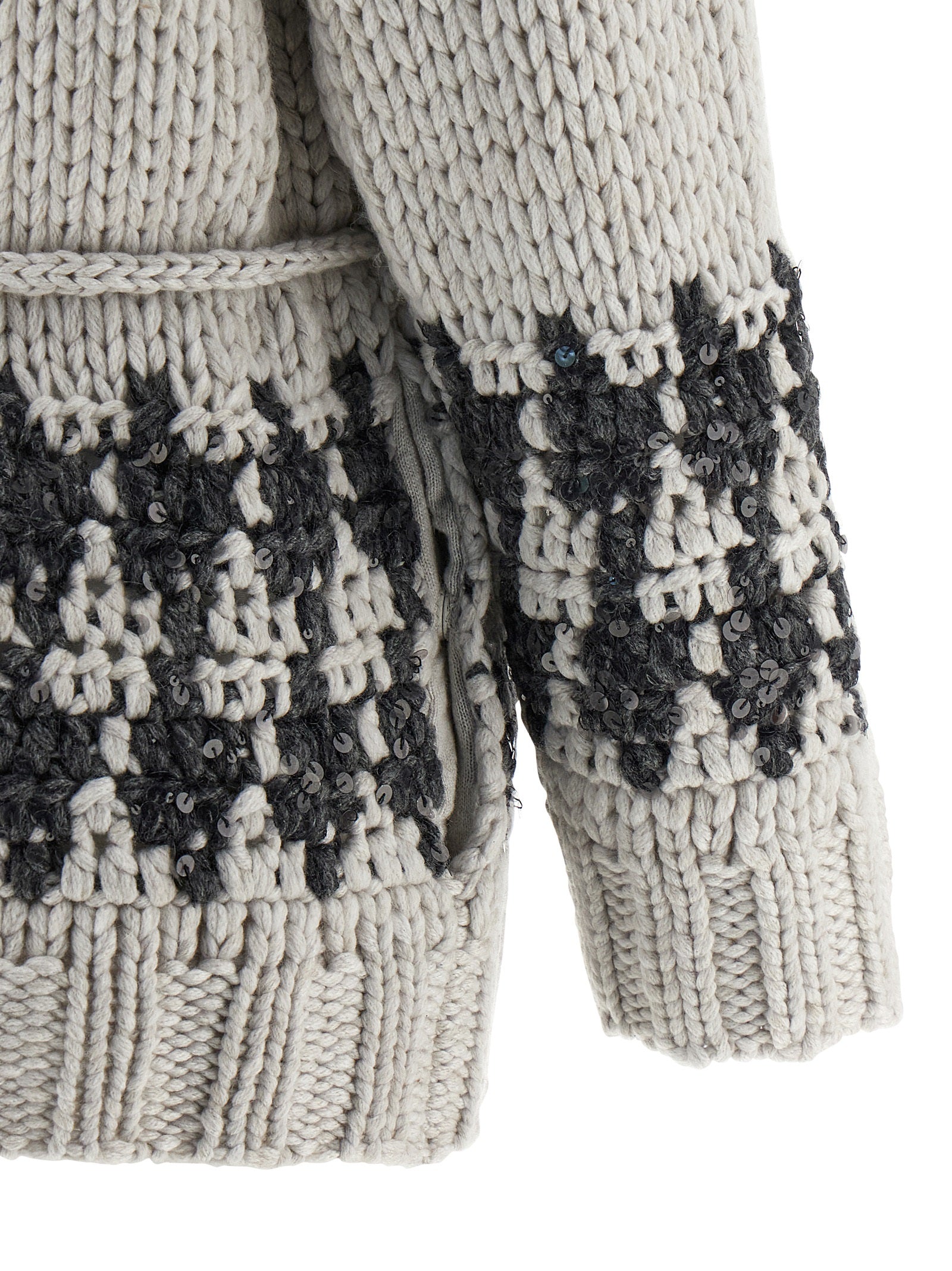 BRUNELLO CUCINELLI - BRUNELLO CUCINELLI - ’OPERA Prince of Wales’ cardigan - Women’s Knitwear