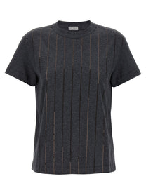 BRUNELLO CUCINELLI - BRUNELLO CUCINELLI - Micro sequin t-shirt - Women’s Tops