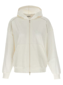 BRUNELLO CUCINELLI - BRUNELLO CUCINELLI - Monile hoodie - Women’s Sweatshirts