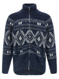 BRUNELLO CUCINELLI - BRUNELLO CUCINELLI - ’Geometric Jacquard’ cardigan - Men’s Knitwear