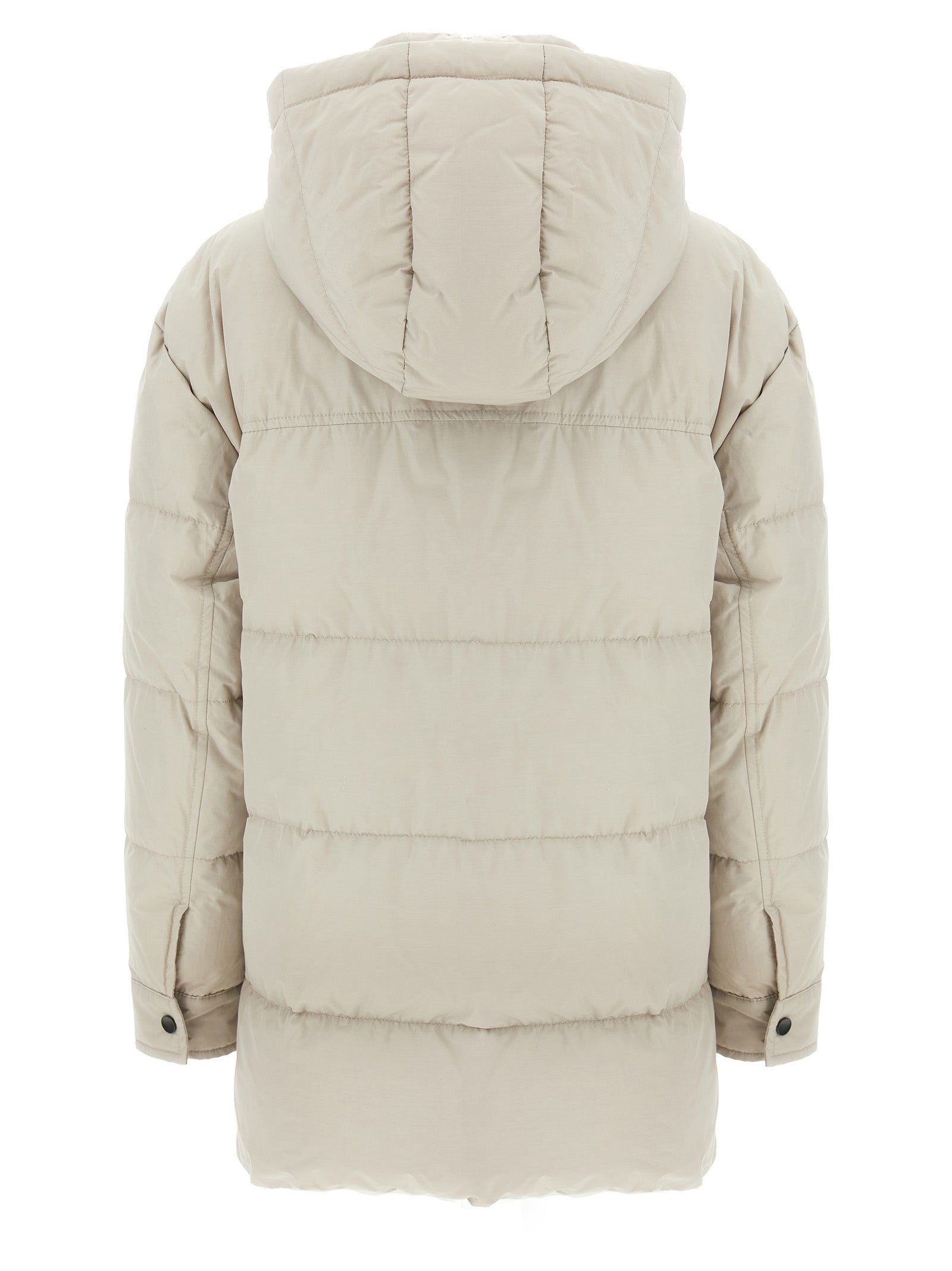 BRUNELLO CUCINELLI - BRUNELLO CUCINELLI - Knitted neck down jacket - Women’s Outerwear