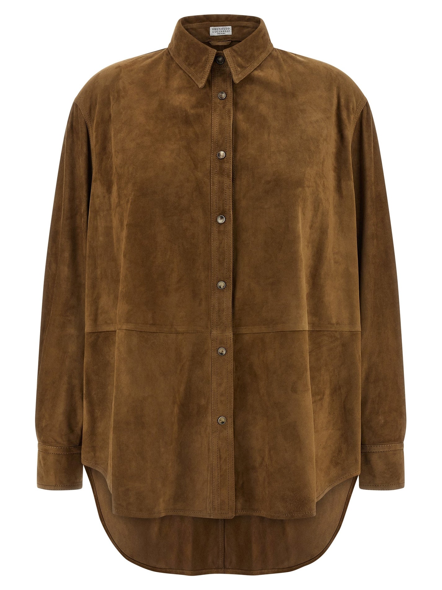 BRUNELLO CUCINELLI - BRUNELLO CUCINELLI - Suede shirt - Women’s Tops