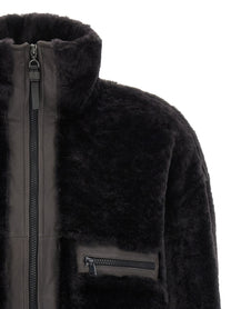 BRUNELLO CUCINELLI - BRUNELLO CUCINELLI - ’Shiny Zipper Pull’ shearling jacket - Women’s Outerwear