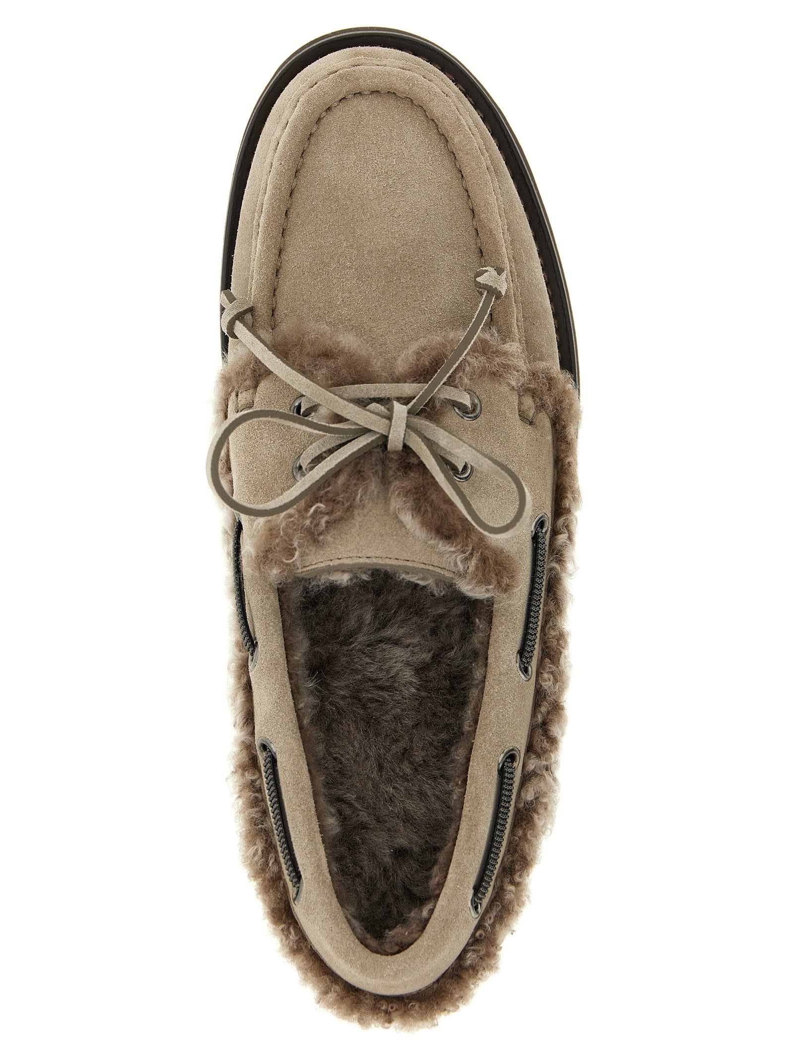 BRUNELLO CUCINELLI - BRUNELLO CUCINELLI - ’Precious Insert’ boat shoe - Women’s Shoes