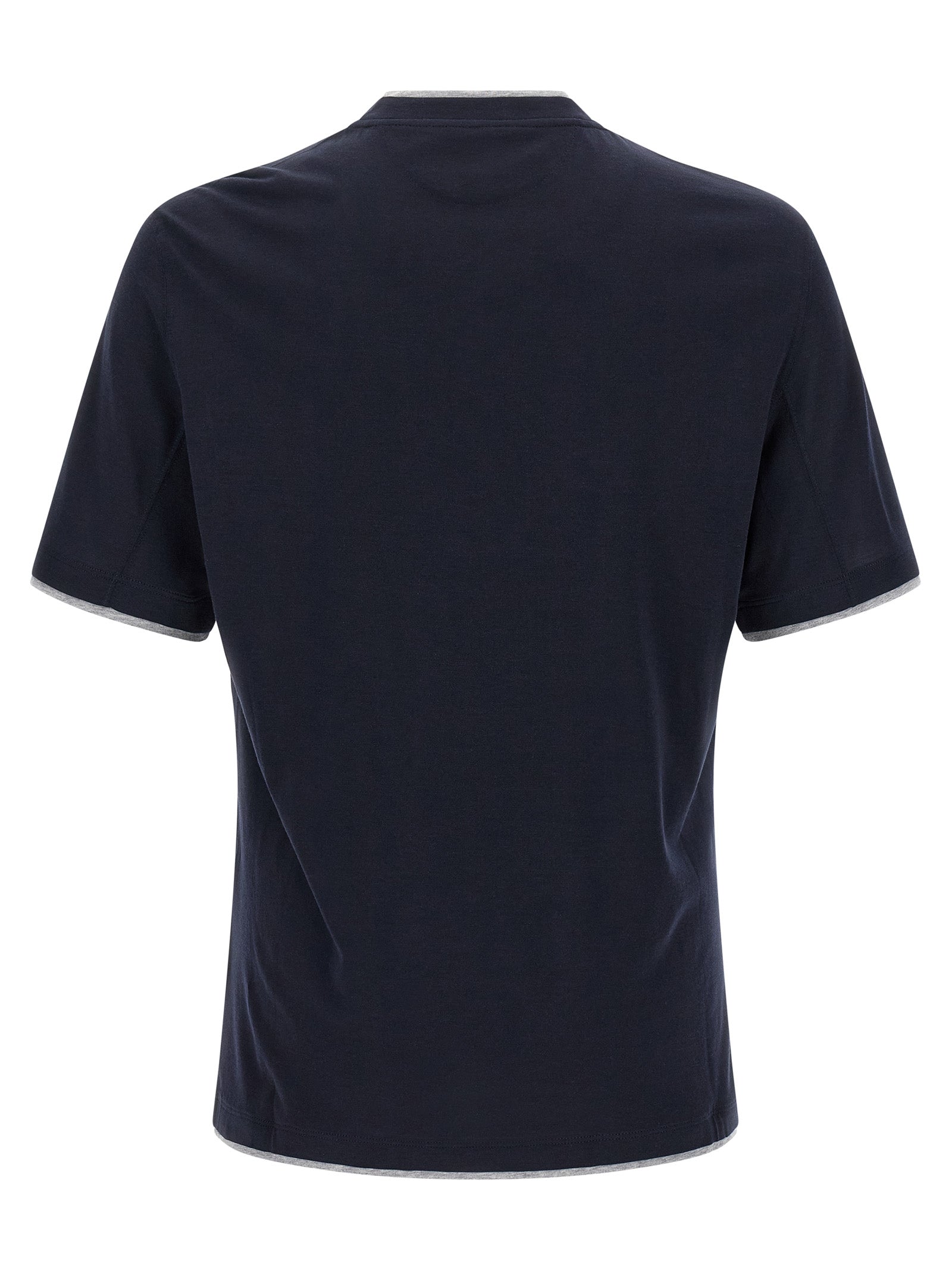 BRUNELLO CUCINELLI - BRUNELLO CUCINELLI - Double layer t-shirt - Men’s Tops