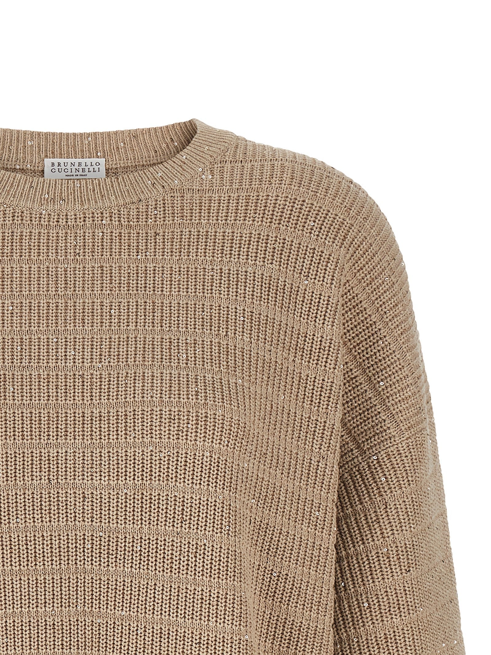 BRUNELLO CUCINELLI - BRUNELLO CUCINELLI - Diamond Cotton sweater - Women’s Knitwear