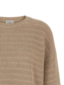 BRUNELLO CUCINELLI - BRUNELLO CUCINELLI - Diamond Cotton sweater - Women’s Knitwear