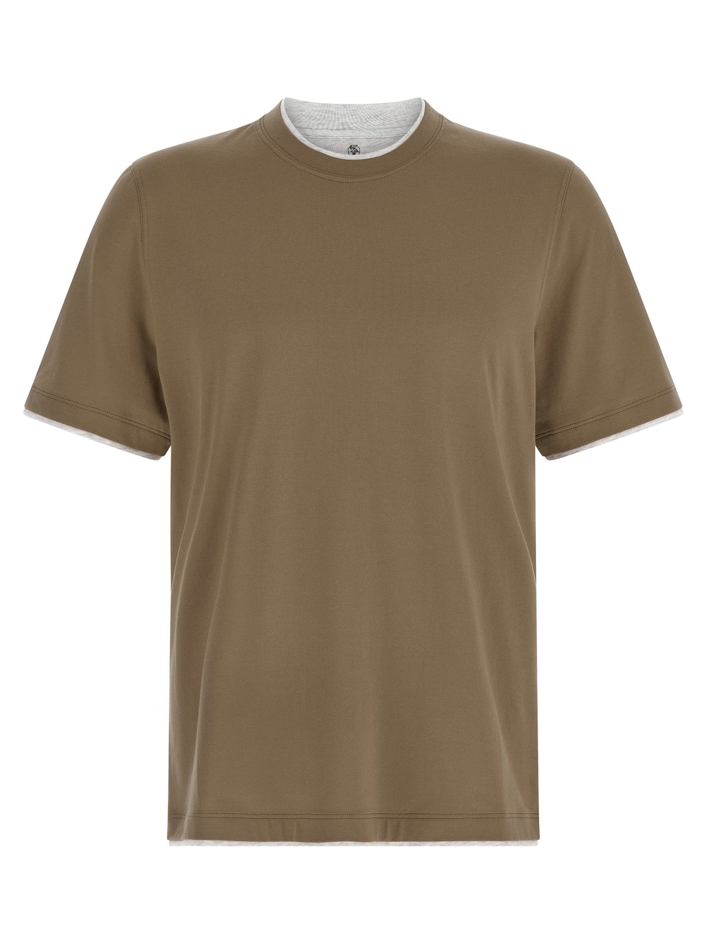 BRUNELLO CUCINELLI - BRUNELLO CUCINELLI - Double layer t-shirt - Men’s Tops