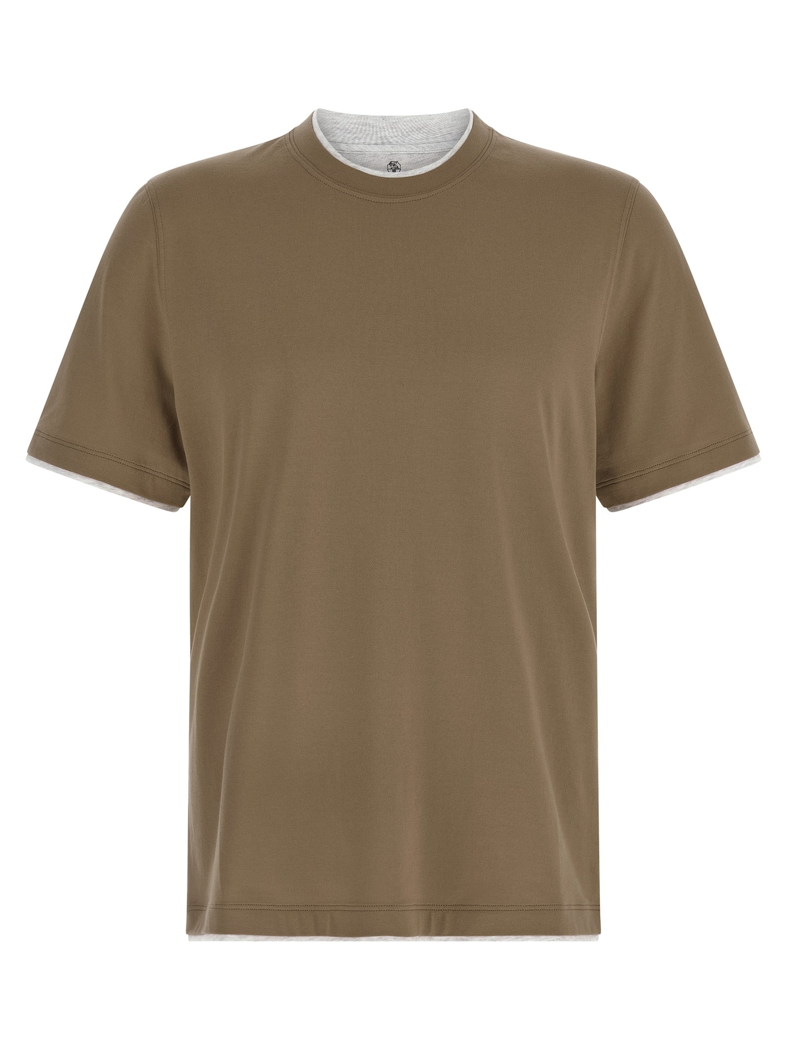 BRUNELLO CUCINELLI - BRUNELLO CUCINELLI - Double layer t-shirt - Men’s Tops