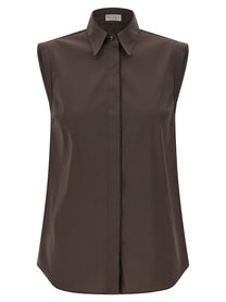 BRUNELLO CUCINELLI - BRUNELLO CUCINELLI - Sleeveless shirt - Women’s Tops