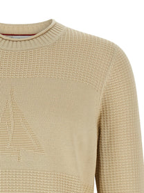 BRUNELLO CUCINELLI - BRUNELLO CUCINELLI - Waffle stitch cotton sweater - Men’s Knitwear