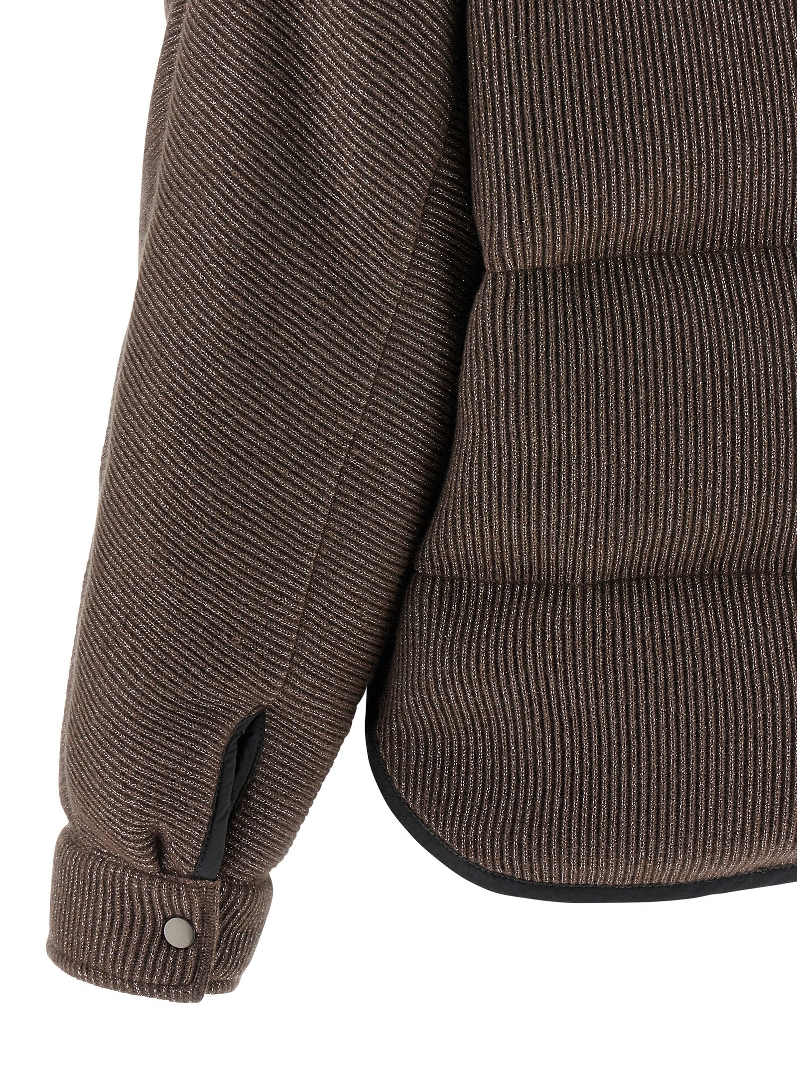 BRUNELLO CUCINELLI - BRUNELLO CUCINELLI - Lame wool down jacket - Women’s Outerwear