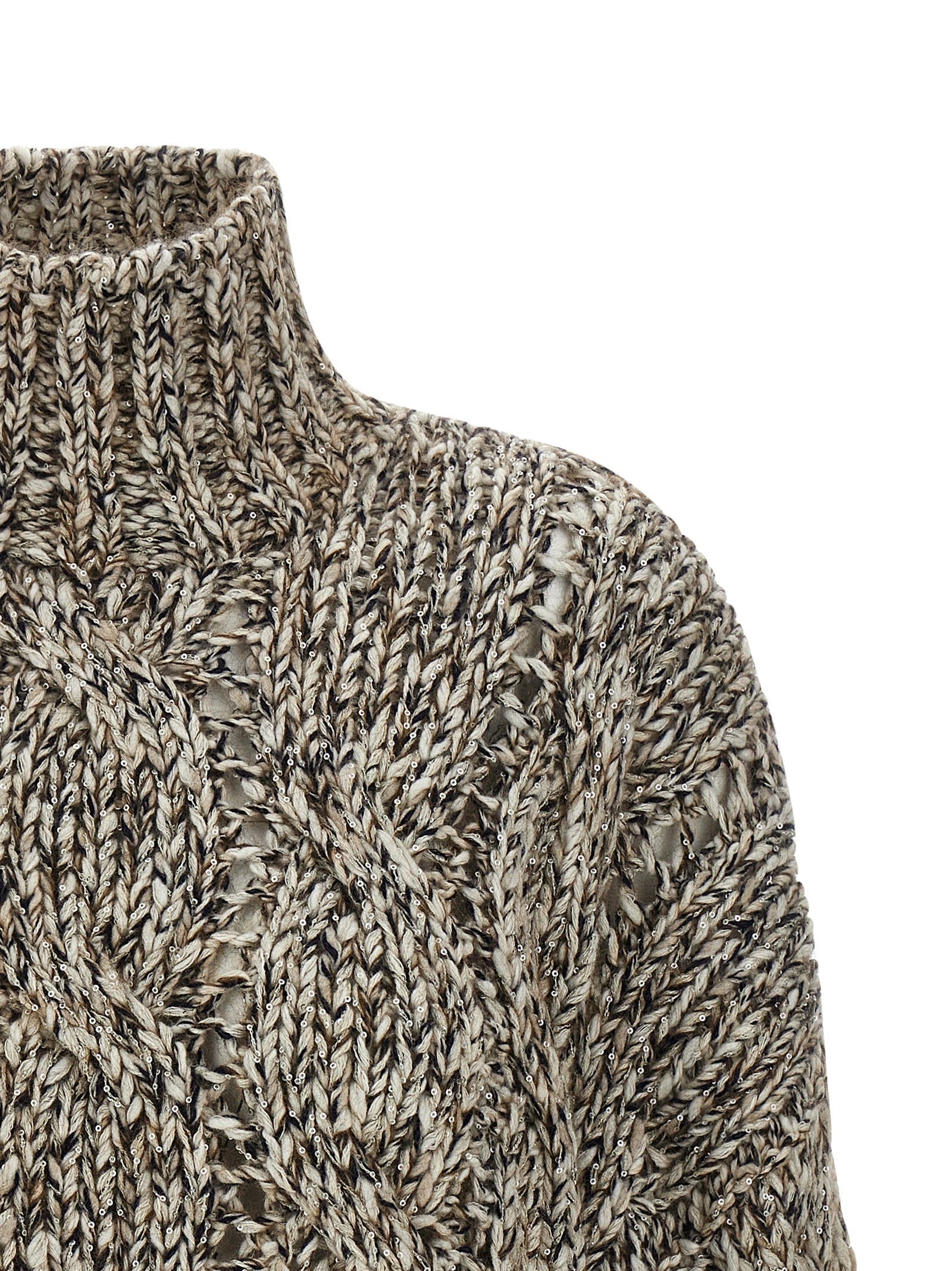 BRUNELLO CUCINELLI - BRUNELLO CUCINELLI - ’Dazzling Net’ sweater - Women’s Knitwear