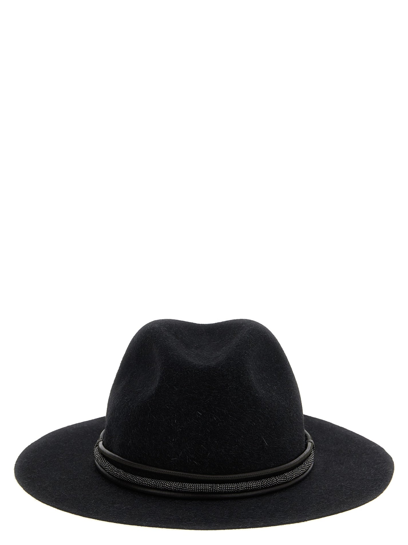 BRUNELLO CUCINELLI - BRUNELLO CUCINELLI - Jewel leather hat - Women’s Accessories