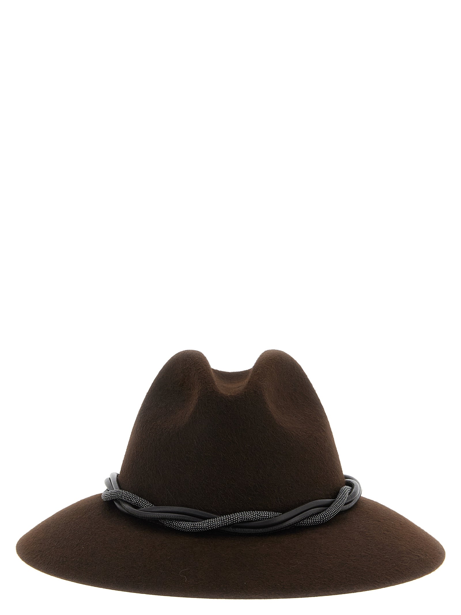 BRUNELLO CUCINELLI - BRUNELLO CUCINELLI - ’Fedora’ Monile’s hat - Women’s Accessories