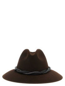 BRUNELLO CUCINELLI - BRUNELLO CUCINELLI - ’Fedora’ Monile’s hat - Women’s Accessories