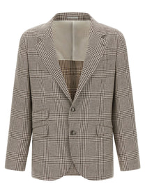 BRUNELLO CUCINELLI - BRUNELLO CUCINELLI - Houndstooth blazer - Men’s Clothing