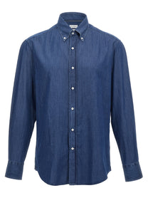 BRUNELLO CUCINELLI - BRUNELLO CUCINELLI - Chambray shirt - Men’s Tops