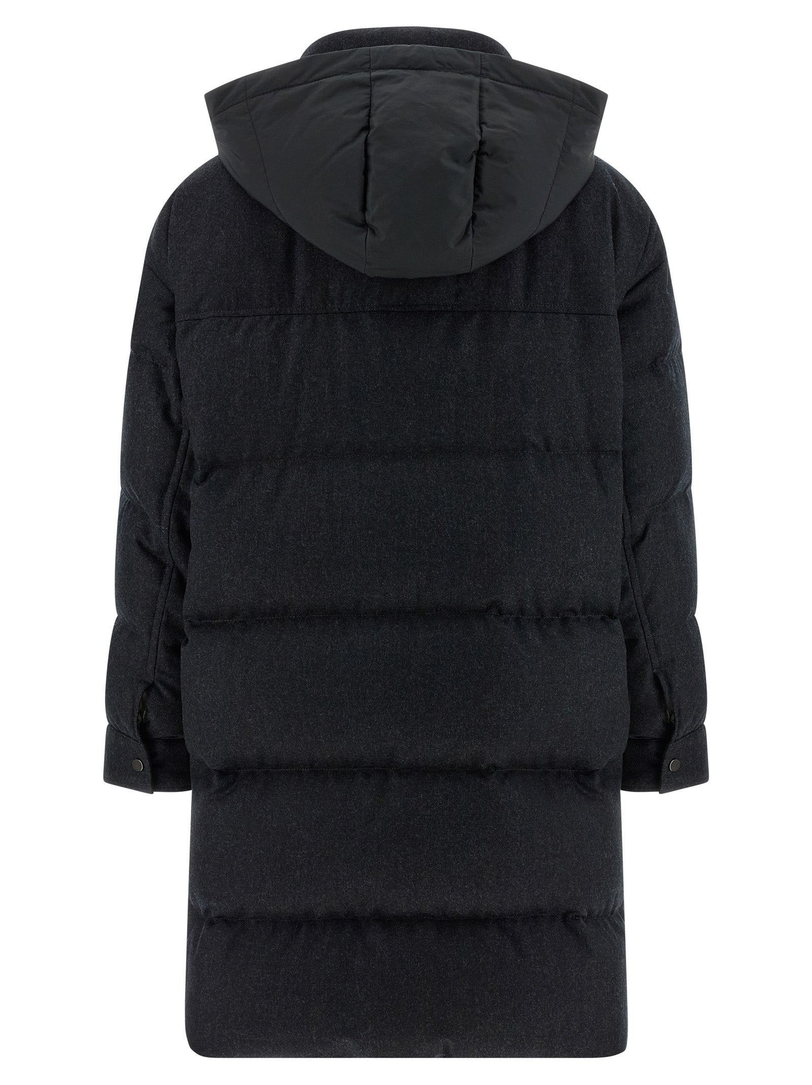 BRUNELLO CUCINELLI - BRUNELLO CUCINELLI - ’Shiny Zipper Pull’ long down jacket - Women’s Outerwear