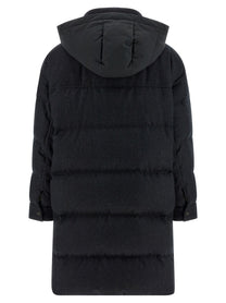 BRUNELLO CUCINELLI - BRUNELLO CUCINELLI - ’Shiny Zipper Pull’ long down jacket - Women’s Outerwear