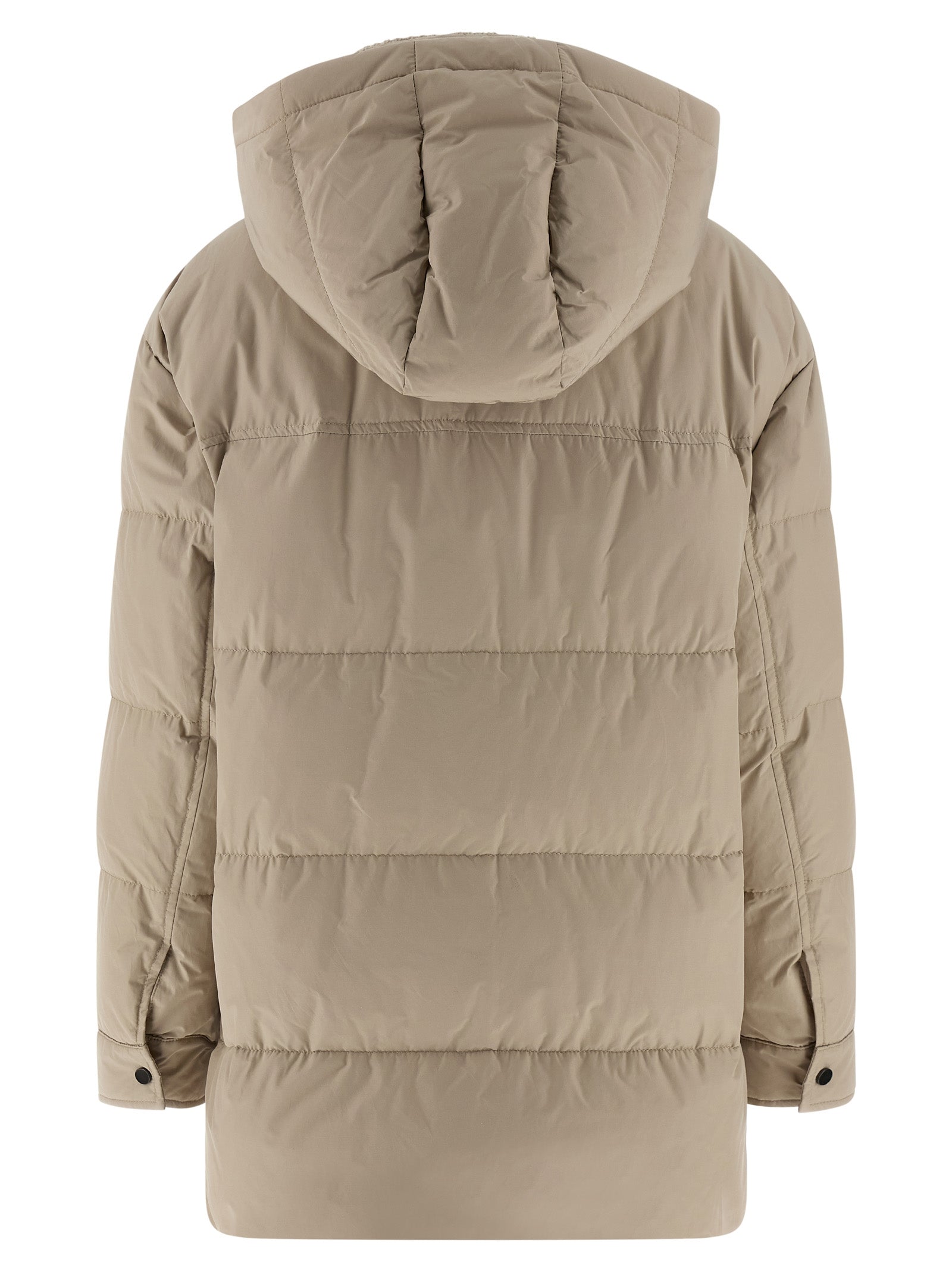 BRUNELLO CUCINELLI - BRUNELLO CUCINELLI - Knitted neck down jacket - Women’s Outerwear