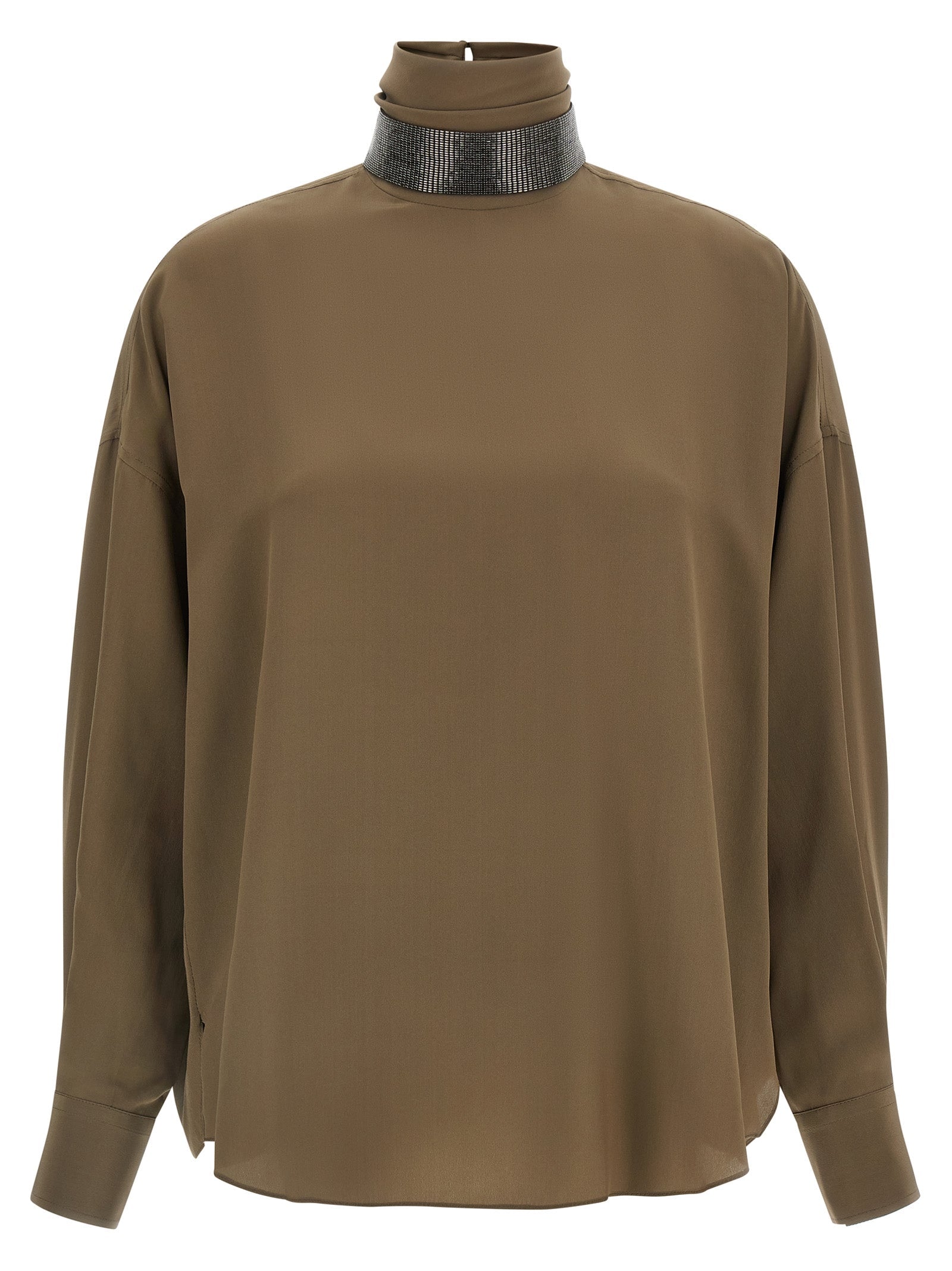 BRUNELLO CUCINELLI - BRUNELLO CUCINELLI - Silk blouse - Women’s Tops