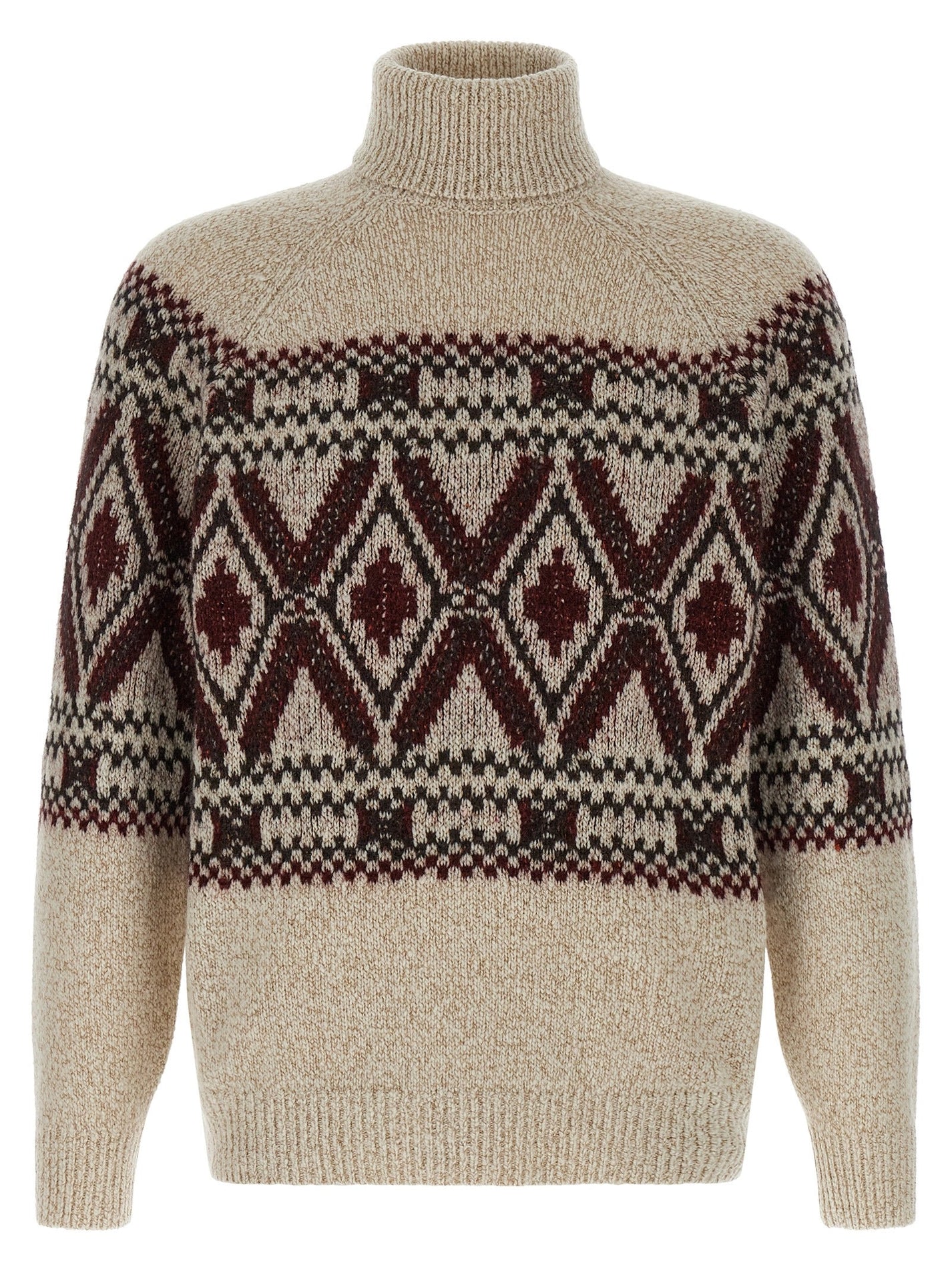 BRUNELLO CUCINELLI - BRUNELLO CUCINELLI - ’Geometric Jacquard’ sweater - Men’s Knitwear