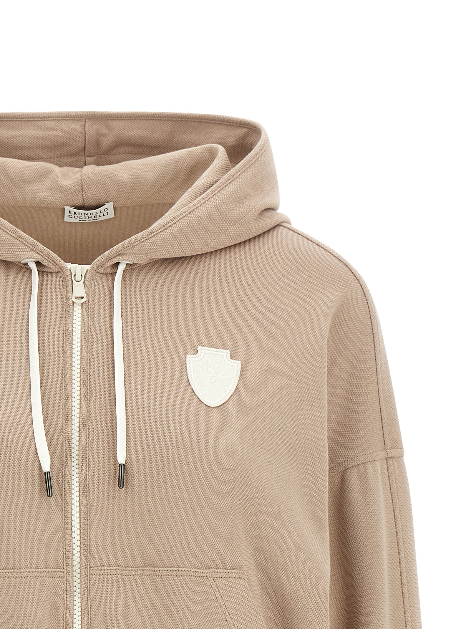 BRUNELLO CUCINELLI - BRUNELLO CUCINELLI - Heraldic coat of arms hoodie - Women’s Sweatshirts