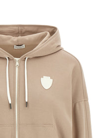 BRUNELLO CUCINELLI - BRUNELLO CUCINELLI - Heraldic coat of arms hoodie - Women’s Sweatshirts