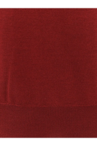 Brunello Cucinelli Men's Cahmere and Silk Sweater Red, view 3