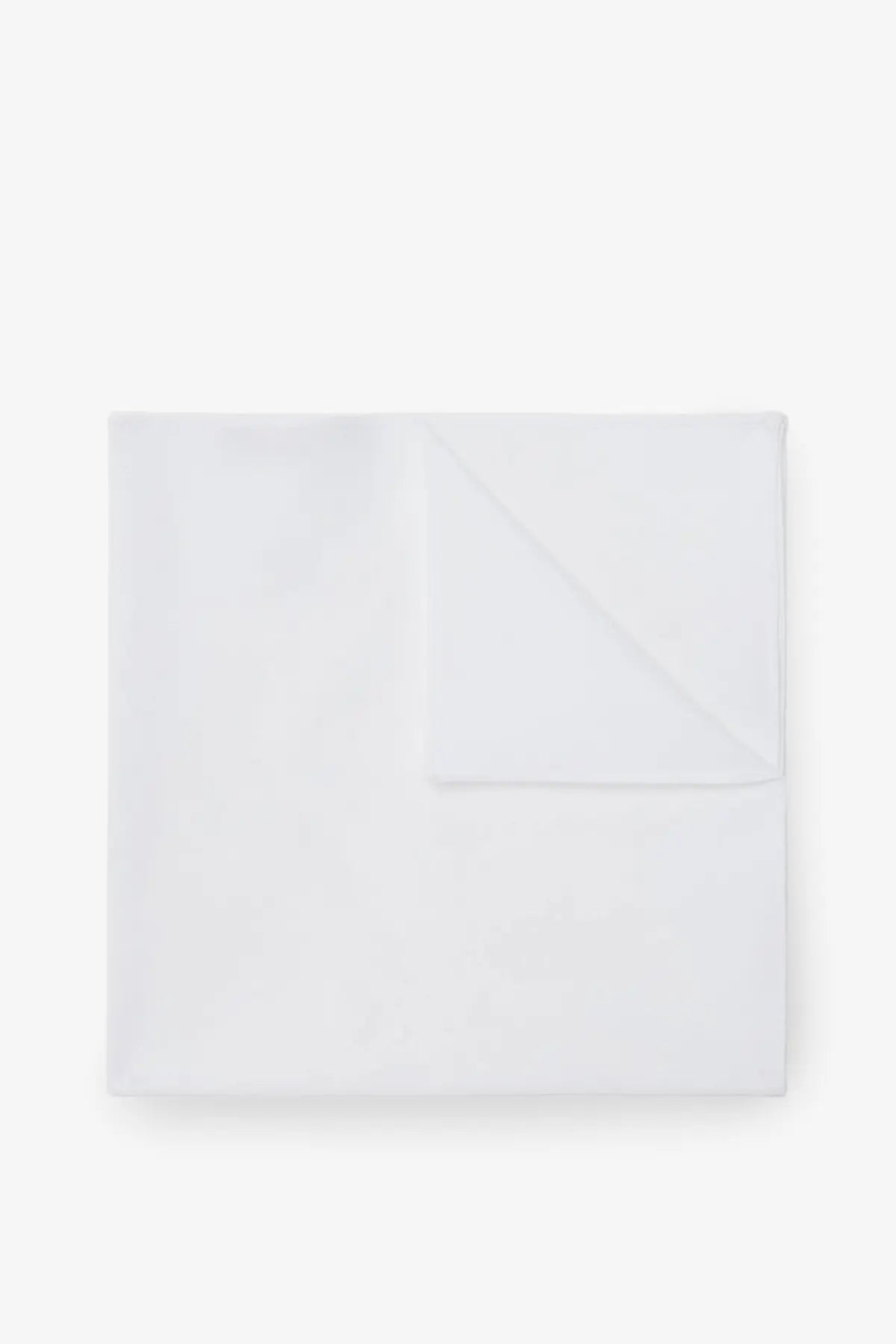Brunello cucinelli men’s cotton pocket white handkerchief crisp white neatly folded with subtle texture and clean edges