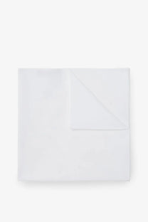 Brunello cucinelli men’s cotton pocket white handkerchief crisp white neatly folded with subtle texture and clean edges