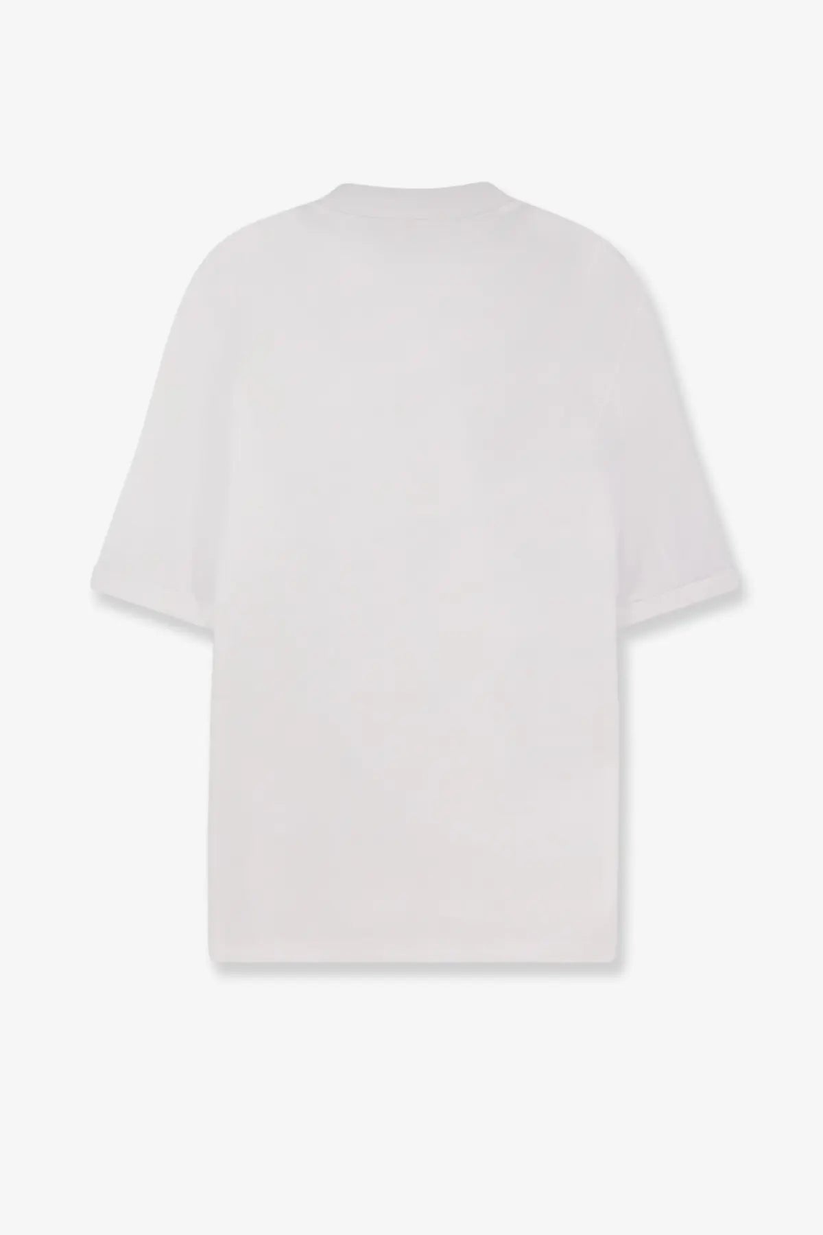Brunello Cucinelli men’s white oversized cotton shirt with short sleeves and relaxed fit minimalist design