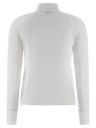 Brunello Cucinelli Precious Half Zip Sweater White, view 2