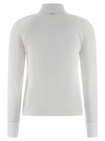 Brunello Cucinelli Precious Half Zip Sweater White, view 2