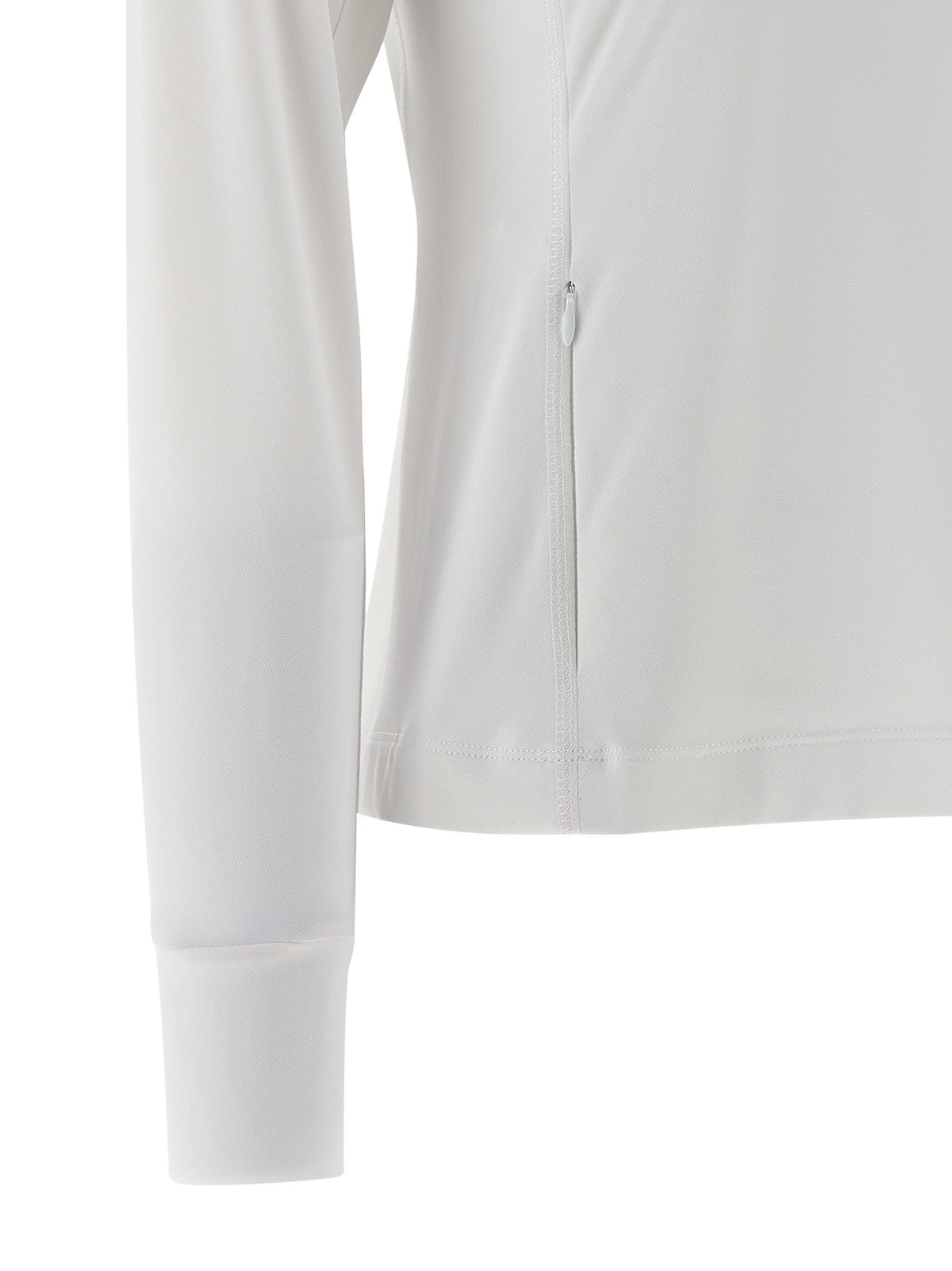 Brunello Cucinelli Precious Half Zip Sweater White, view 4