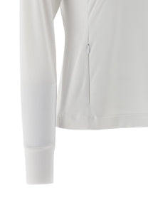 Brunello Cucinelli Precious Half Zip Sweater White, view 4