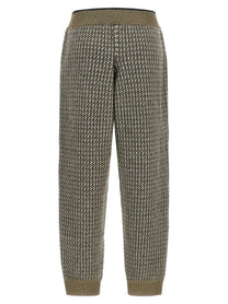 Brunello Cucinelli Track Houndstooth Pants Gold, view 2